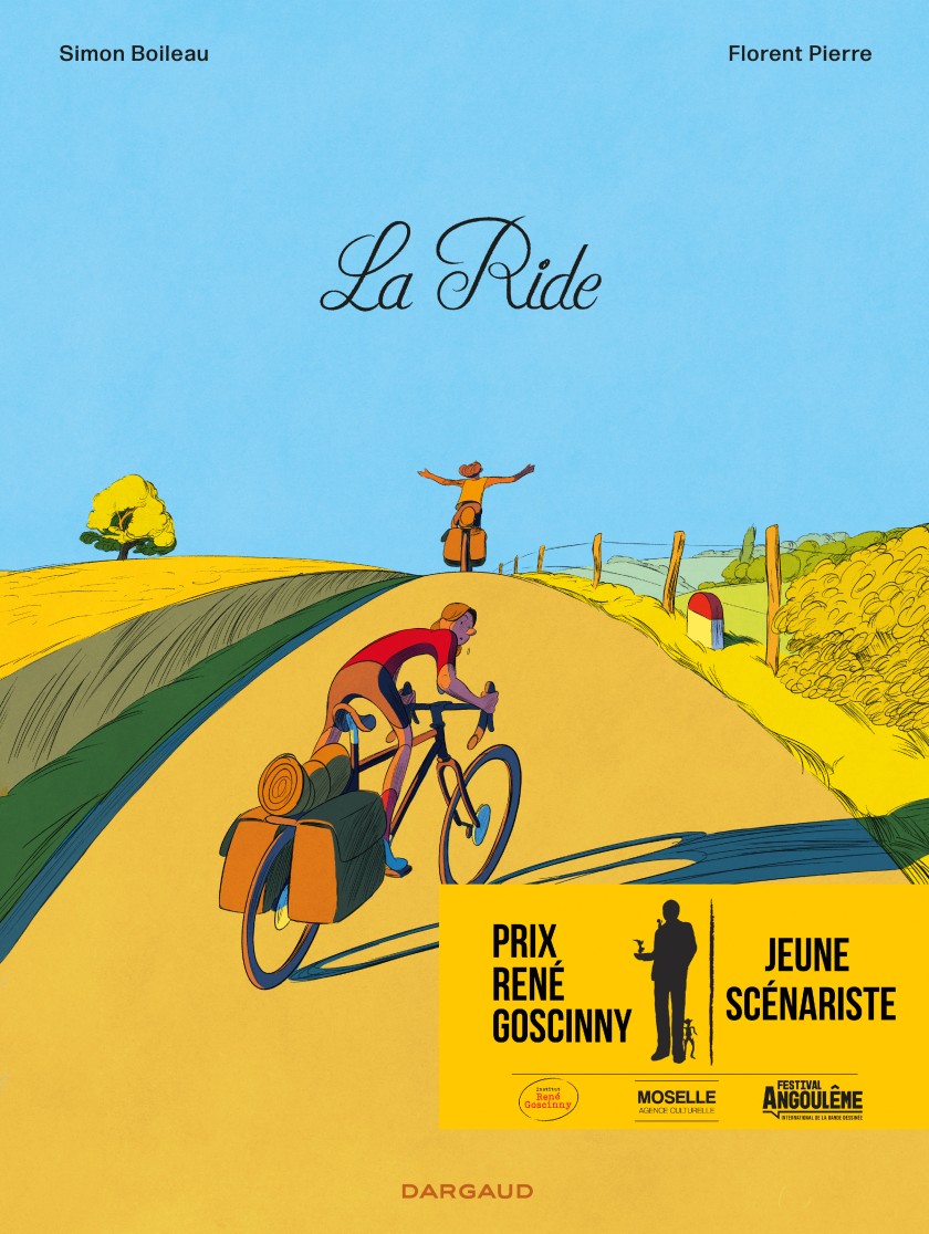 PRIX RENE GOSCINNY 2024 Jeune Scenariste Simon Boileau La Ride c Dargaud 315 stickee