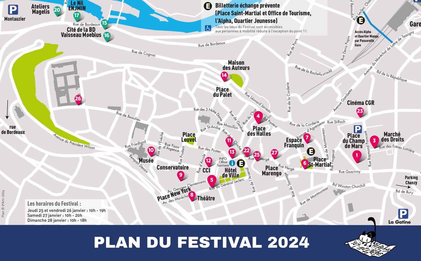 Découvrez le plan du festival