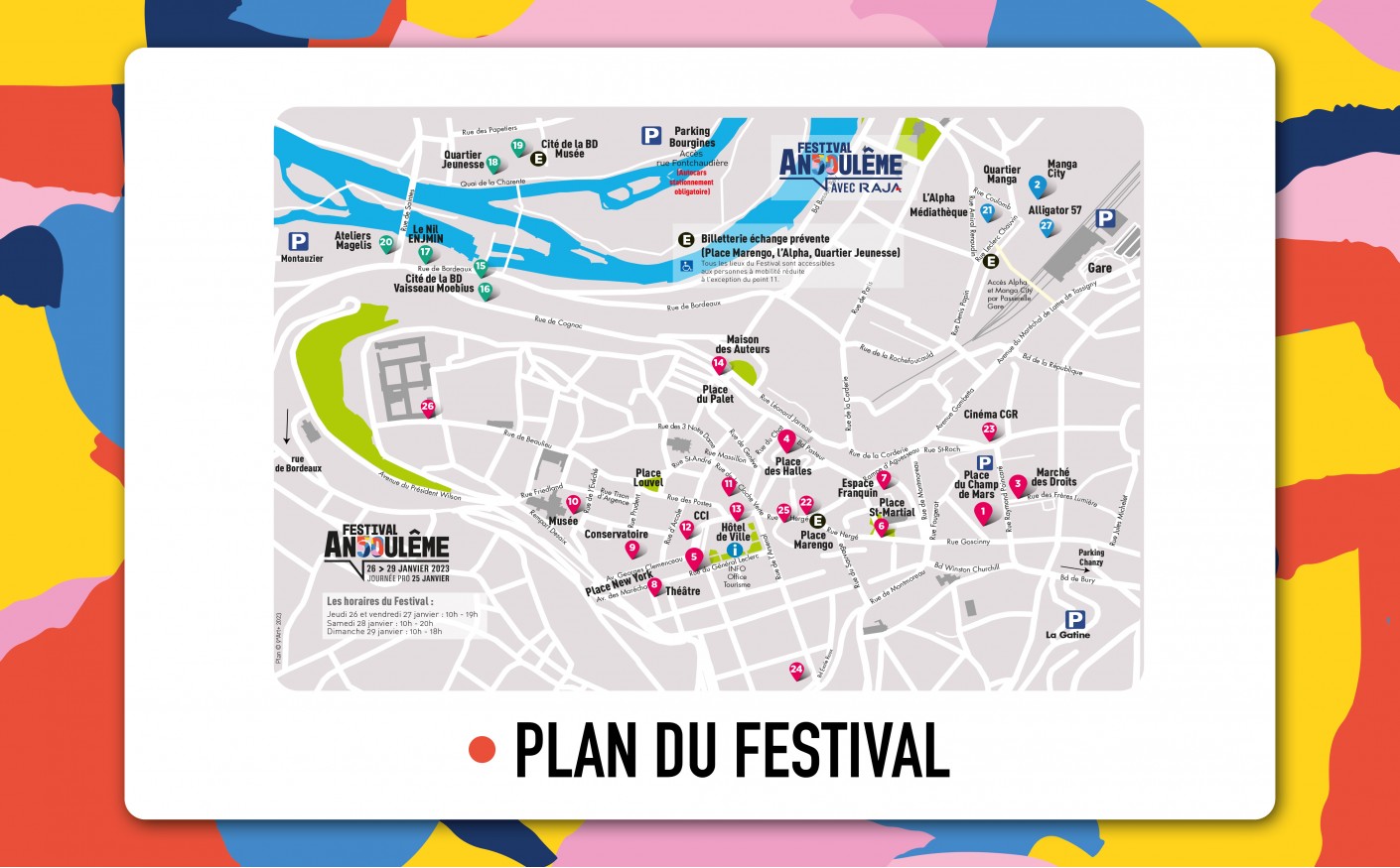 Découvrez le plan du festival 2023