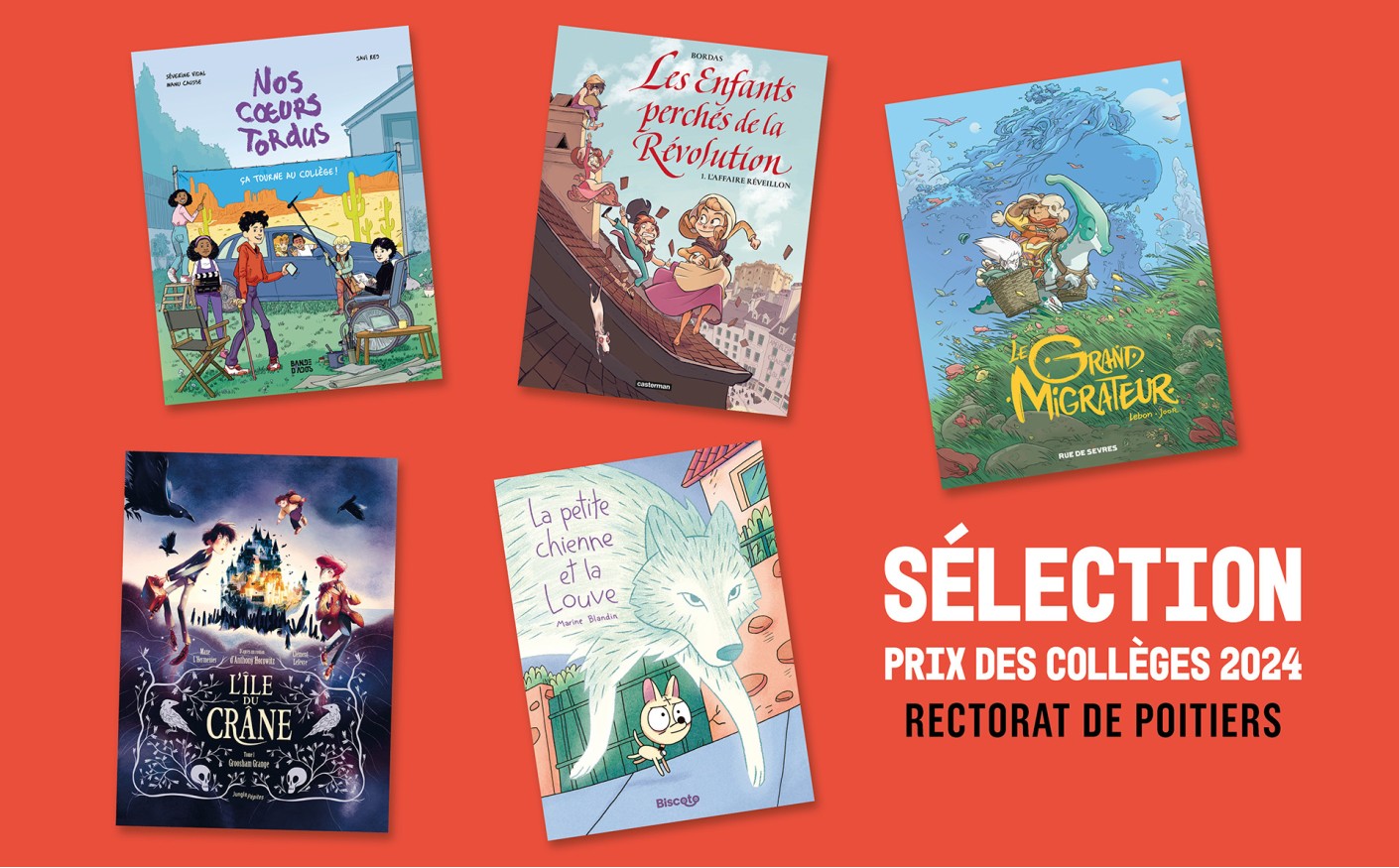 Sélection Prix des Collèges - Rectorat de Poitiers 2024