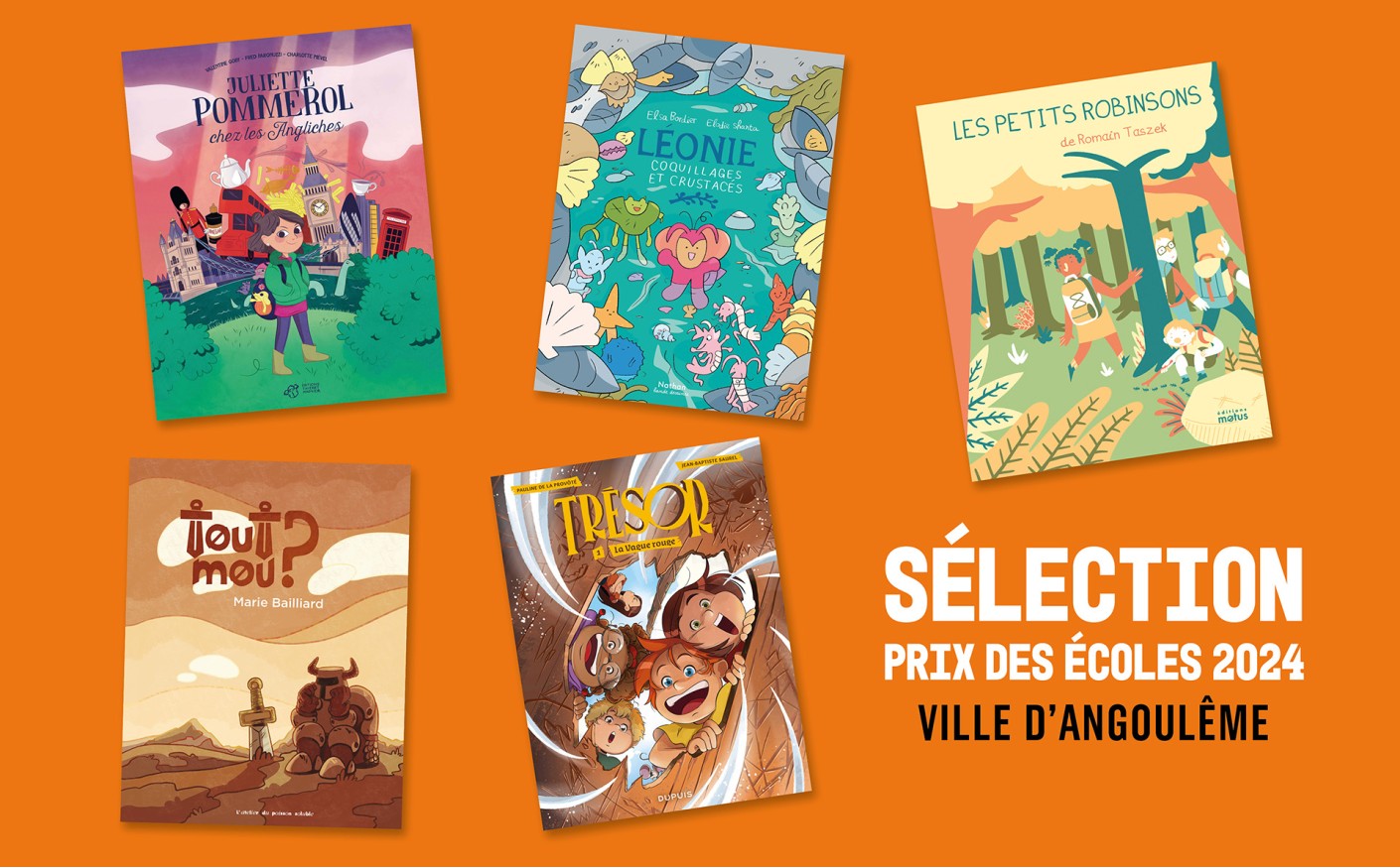 Sélection du Prix des Écoles - Ville d'Angoulême 2024
